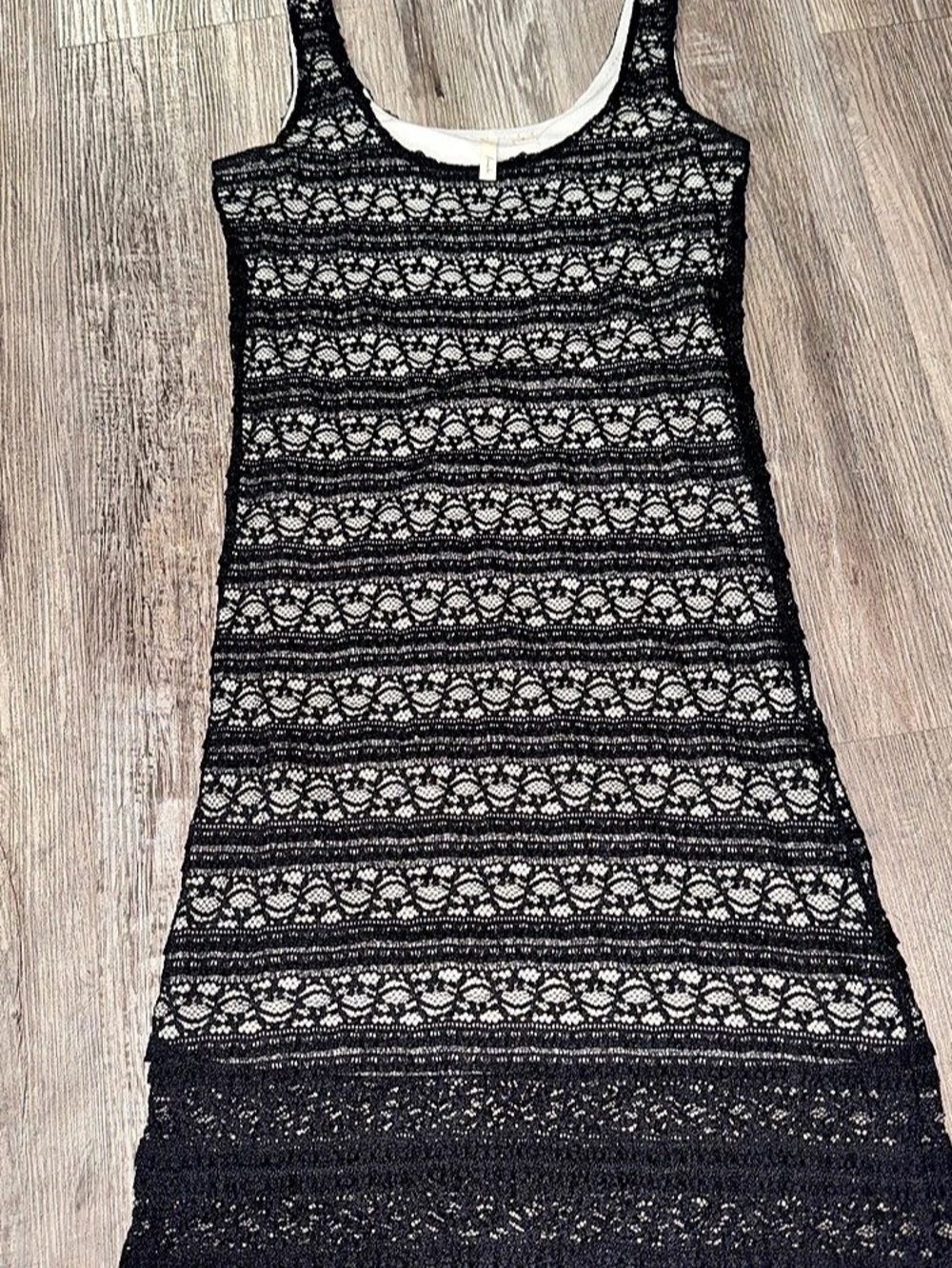 Frenchi Black Lace Mini Dress Size Small Y2K
